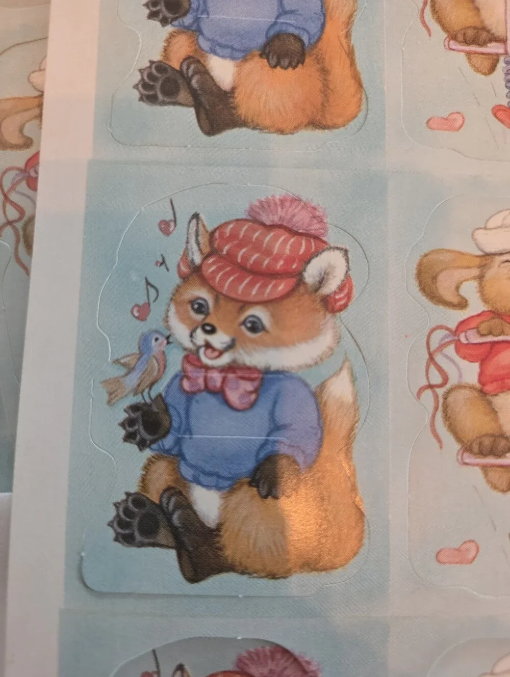 Valentine's Day Cards 1988 Current Brand Vintage Animals
